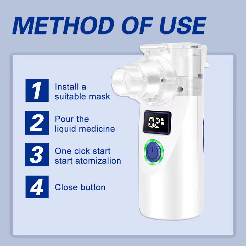 Updated Portable Ultrasonic Nano Sprayer LED Screen