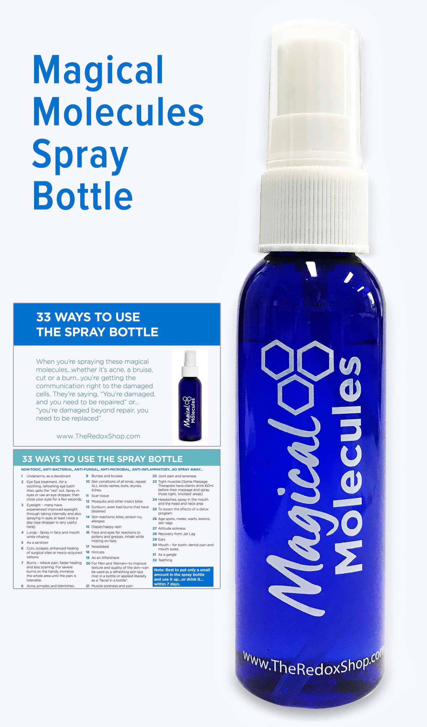 Magical Molecules Spray Bottles (10 x bottles)